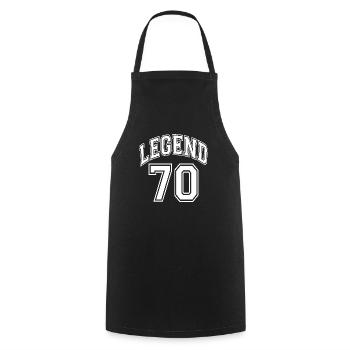 Légende 70 - Tablier de cuisine - noir - Devant - AI Model Male 185 dark (185cm)