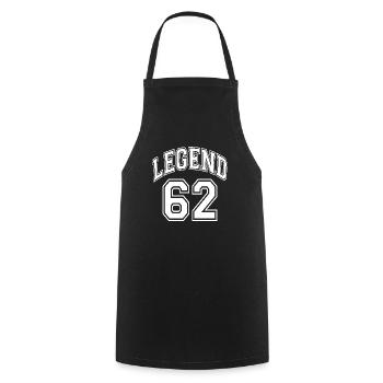 Legend 62 - Kochschürze - Schwarz - Vorne - AI Model Male 185 dark (185cm)