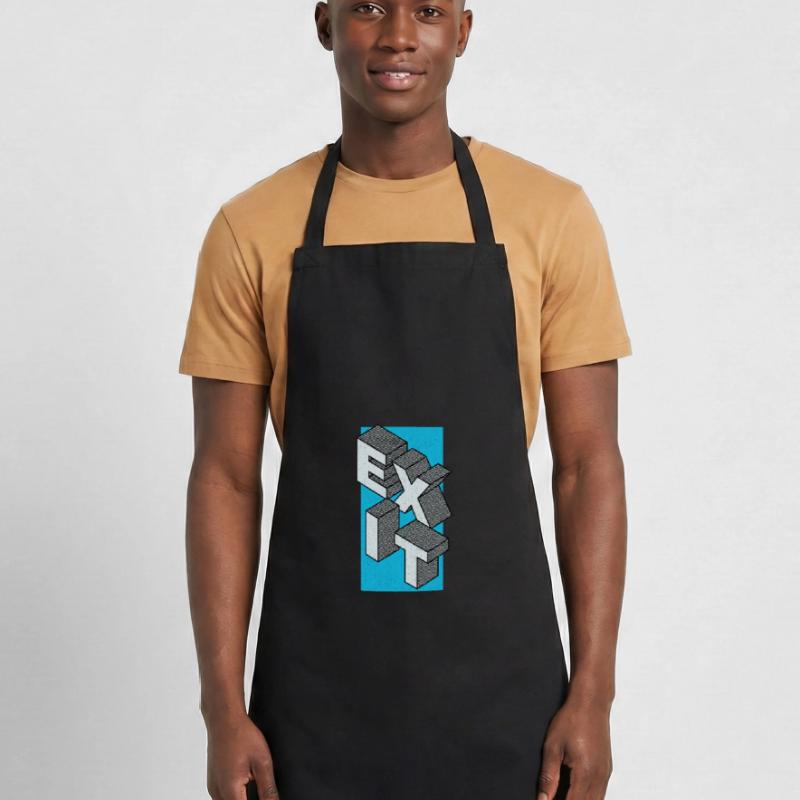 Exit - take the exit in blue Cooking Apron