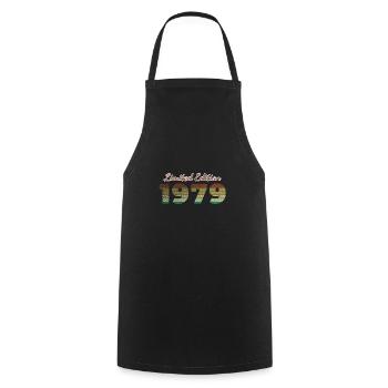 45th Anniversary Limited Edition SCR 1979 - Cooking Apron - black - Front - AI Model Male 185 dark (185cm)