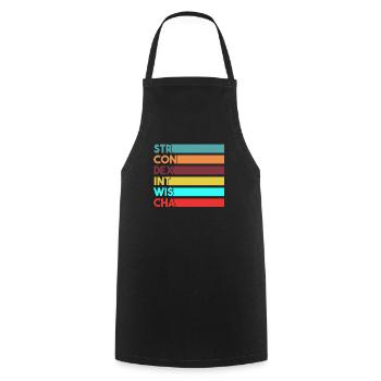 Gamer Stats Gift - Cooking Apron - black - Front - AI Model Male 185 dark (185cm)