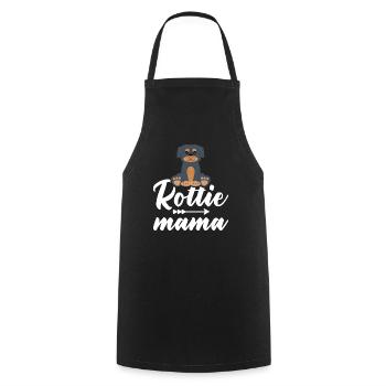 Femmes Rottie Maman Chien Mama Rottweiler - Tablier de cuisine - noir - Devant - AI Model Male 185 dark (185cm)