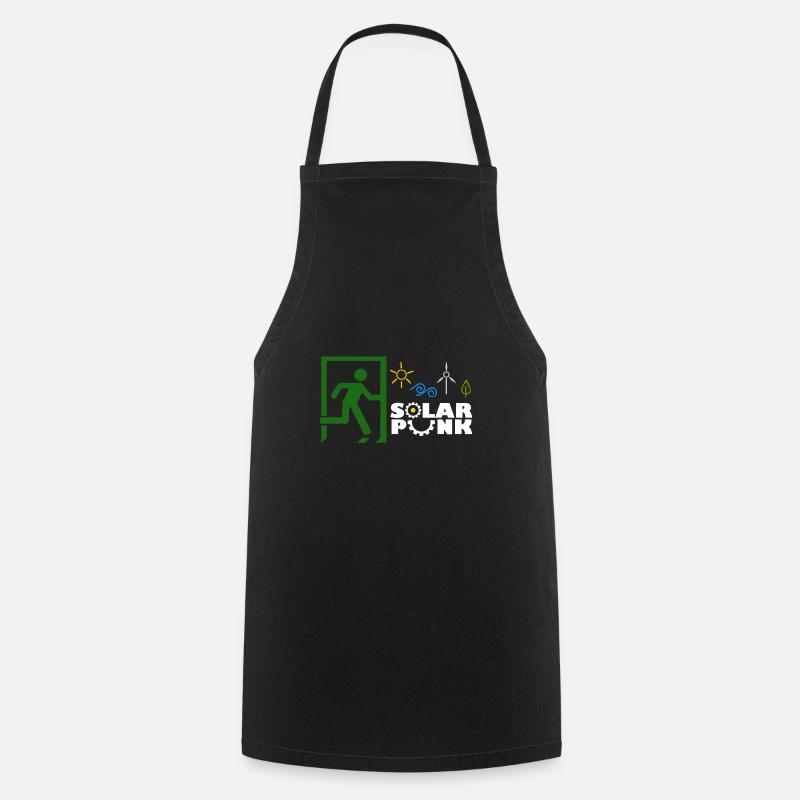 Solarpunk - Tablier de cuisine - noir