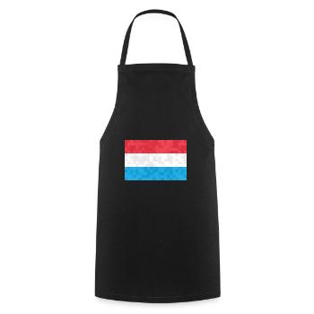 Drapeau luxembourgeois Drapeau luxembourgeois Accueil - Tablier de cuisine - noir - Devant - AI Model Male 185 dark (185cm)