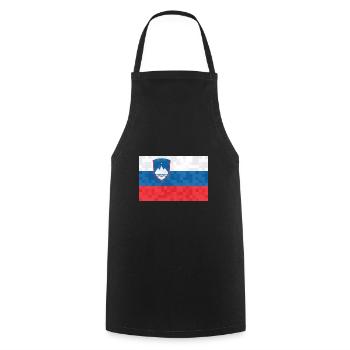Slovenia Flag Balkans Slovenian Flag Vintage - Cooking Apron - black - Front - AI Model Male 185 dark (185cm)