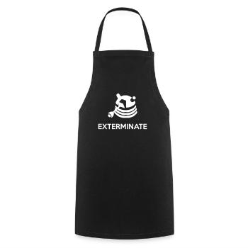 Exterminate - Kochschürze - Schwarz - Vorne - AI Model Male 185 dark (185cm)