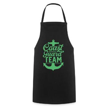 Coast Guard Team Coast Guard Water Protection Police - Cooking Apron - black - Front - AI Model Male 185 dark (185cm)