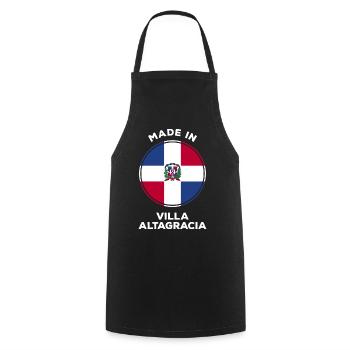 Dominican Republic - Cooking Apron - black - Front - AI Model Male 185 dark (185cm)