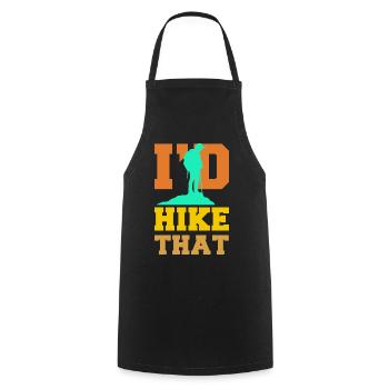 Hikers Hiking Trails Hiking Statement Nature - Cooking Apron - black - Front - AI Model Male 185 dark (185cm)