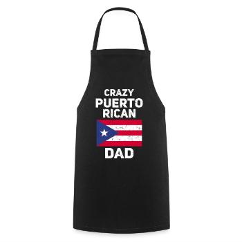 Puerto Rico | Puerto Ricaner Flagge Geschenkideen - Kochschürze - Schwarz - Vorne - AI Model Male 185 dark (185cm)