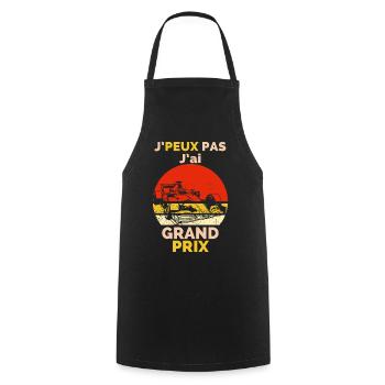 J'peut pas j'ai Grand-Prix Humor T-Shirt - Kochschürze - Schwarz - Vorne - AI Model Male 185 dark (185cm)