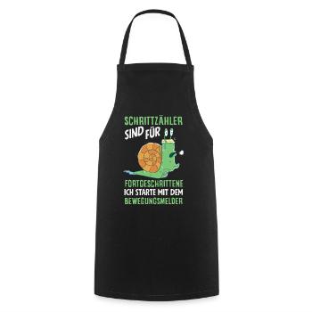 Podomètre? J’utilise le détecteur de mouvement - Tablier de cuisine - noir - Devant - AI Model Male 185 dark (185cm)
