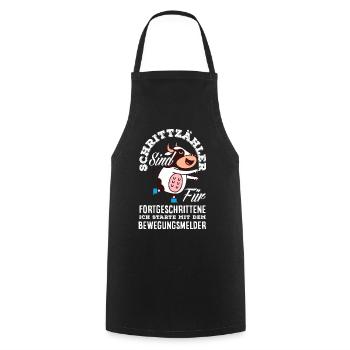 Podomètre? J’utilise le détecteur de mouvement - Tablier de cuisine - noir - Devant - AI Model Male 185 dark (185cm)