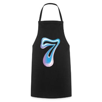 Funny Group 7 67 Meme Halloween Costume - Cooking Apron - black - Front - AI Model Male 185 dark (185cm)