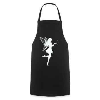 Fairy Elf - Cooking Apron - black - Front - AI Model Male 185 dark (185cm)