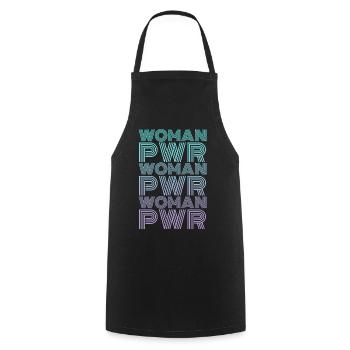 Woman Power Women's Rights - Cooking Apron - black - Front - AI Model Male 185 dark (185cm)