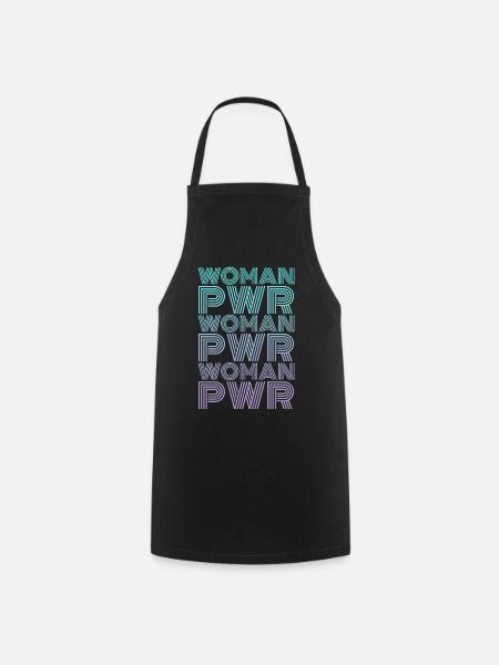 Woman Power Frauenrechte - Kochschürze - Schwarz