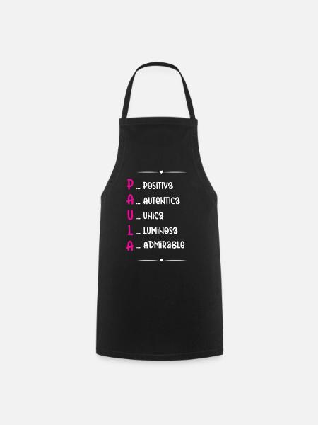 Sara Personalisiertes Geschenk - Kochschürze - Schwarz