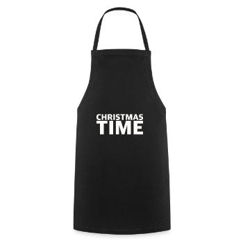 Christmas Time | Christmas time, Christmas - Cooking Apron - black - Front - AI Model Male 185 dark (185cm)