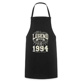 Biker legend since 1994 - Cooking Apron - black - Front - AI Model Male 185 dark (185cm)