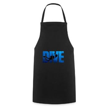 Sports Diving Suit Diving Goggles Diver - Cooking Apron - black - Front - AI Model Male 185 dark (185cm)
