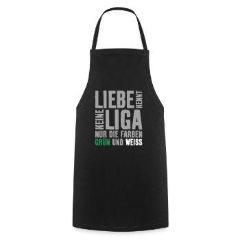 LIEBE KENNT KEINE LIGA ABSTIEG BREMEN - Kochschürze - Schwarz - Vorne - AI Model Male 185 dark (185cm)
