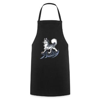Husky musqué - Tablier de cuisine - noir - Devant - AI Model Male 185 dark (185cm)