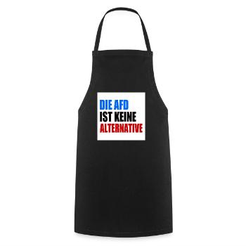 die afd ist keine alternative - Kochschürze - Schwarz - Vorne - AI Model Male 185 dark (185cm)