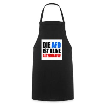 die afd ist keine alternative - Kochschürze - Schwarz - Vorne - AI Model Male 185 dark (185cm)