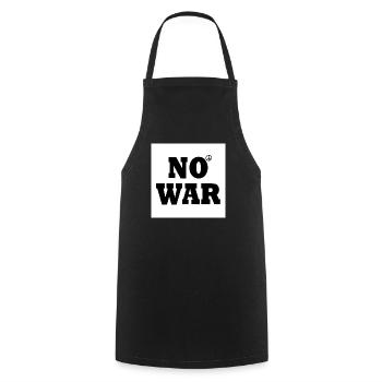 No war - Cooking Apron - black - Front - AI Model Male 185 dark (185cm)