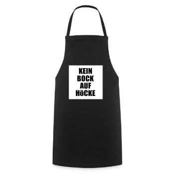 Kein bock auf höcke - Kochschürze - Schwarz - Vorne - AI Model Male 185 dark (185cm)