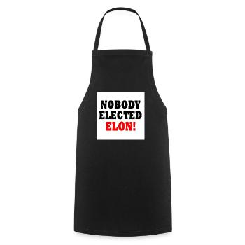 nobody elected elon - Kochschürze - Schwarz - Vorne - AI Model Male 185 dark (185cm)