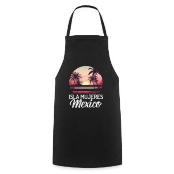 ISLA MUJERES MEXICO T-SHIRT - Kochschürze - Schwarz - Vorne - AI Model Male 185 dark (185cm)