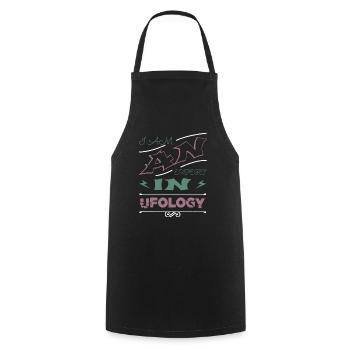 birthday aliens fun funny quote ancient egyptian - Cooking Apron - black - Front - AI Model Male 185 dark (185cm)