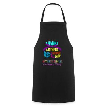 Women Embrace Equity International Womens Day 2023 - Cooking Apron - black - Front - AI Model Male 185 dark (185cm)