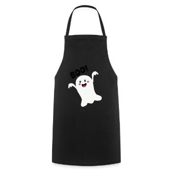 Fantôme 01 - Tablier de cuisine - noir - Devant - AI Model Male 185 dark (185cm)