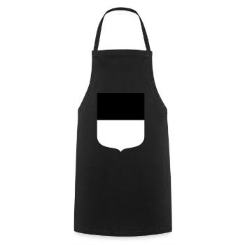 Ulm - Kochschürze - Schwarz - Vorne - AI Model Male 185 dark (185cm)