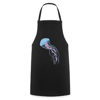 Jellyfish - Kochschürze - Schwarz - Vorne - AI Model Male 185 dark (185cm)