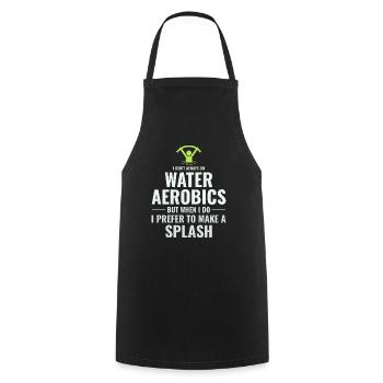 Wassergymnastik Wassergymnastik Aquafitness Aquagymnastik Lustig - Kochschürze - Schwarz - Vorne - AI Model Male 185 dark (185cm)