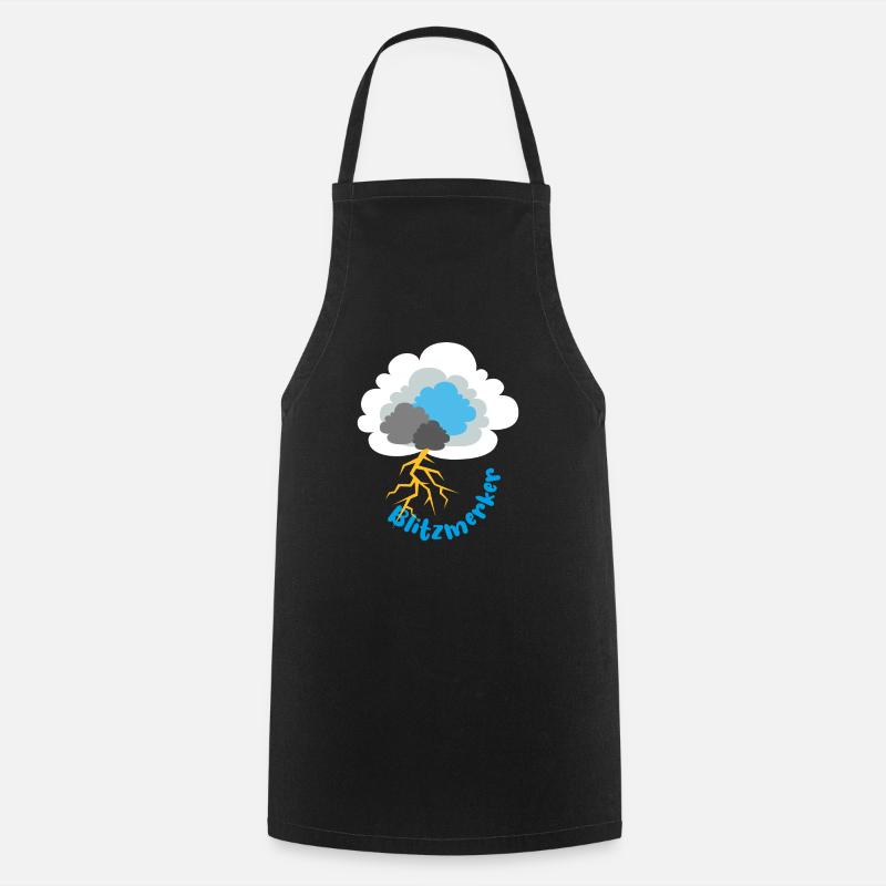 Lightning Marker - Cooking Apron - black
