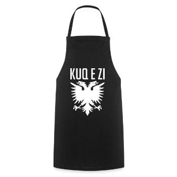 Albania Eagle Albanian Gift - Cooking Apron - black - Front - AI Model Male 185 dark (185cm)