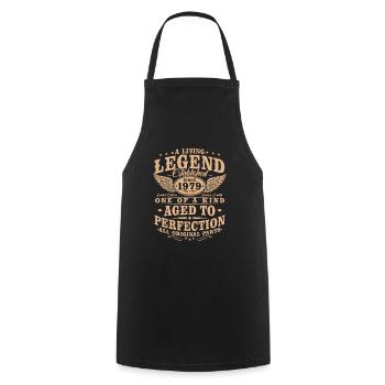 Légende Depuis 1979 Cadeau d’anniversaire vintage - Tablier de cuisine - noir - Devant - AI Model Male 185 dark (185cm)