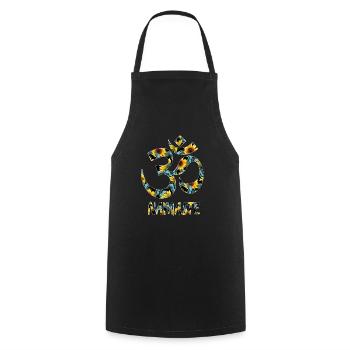 Tournesol Om - Tablier de cuisine - noir - Devant - AI Model Male 185 dark (185cm)