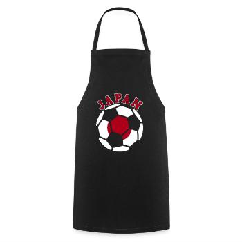 Japan Soccer Ball Japanese Football Fan Heritage - Kochschürze - Schwarz - Vorne - AI Model Male 185 dark (185cm)
