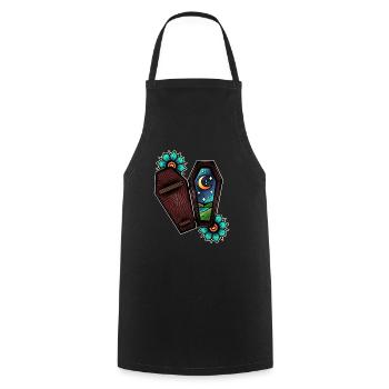 Ça va être tout noir - Tablier de cuisine - noir - Devant - AI Model Male 185 dark (185cm)