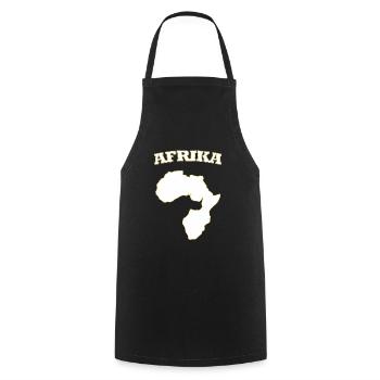 Afrika Africa - Kochschürze - Schwarz - Vorne - AI Model Male 185 dark (185cm)