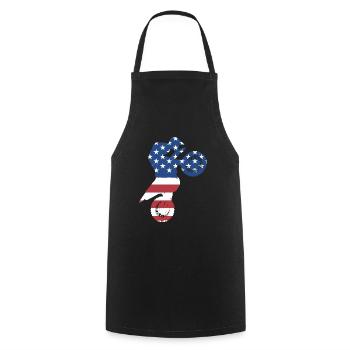 Sport Us Flag Motocross - Tablier de cuisine - noir - Devant - AI Model Male 185 dark (185cm)