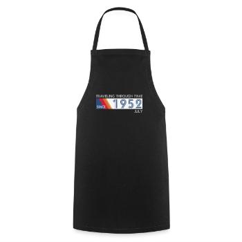 Funny time travel birthday design July 1952 - Cooking Apron - black - Front - AI Model Male 185 dark (185cm)
