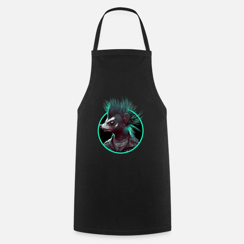 Mouffette punk - Tablier de cuisine - noir
