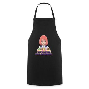 Life's Better with Macarons – Sweet Treat - Cooking Apron - black - Front - AI Model Male 185 dark (185cm)